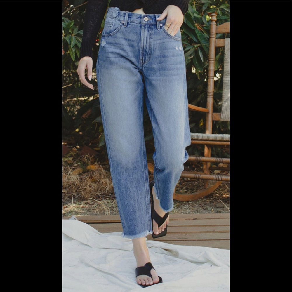 KanCan Meadow High Rise Straight Leg Jeans Size 27